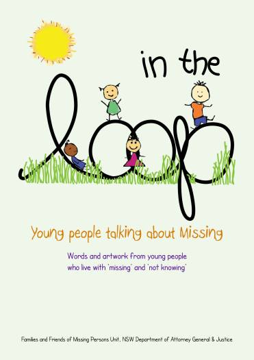 Cover with cute child drawings in the grass
