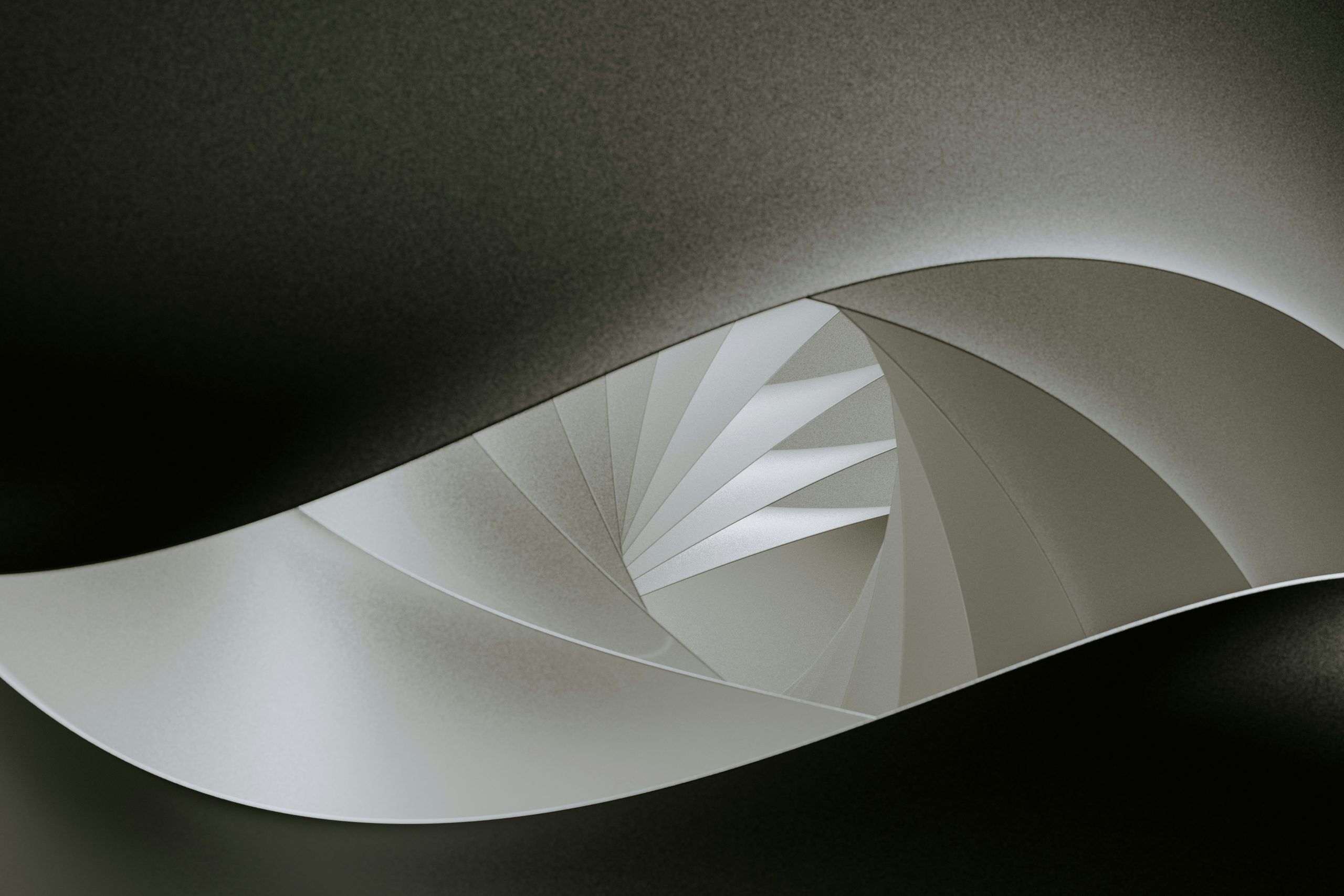 Abstract stair photo with lovely flowing lines